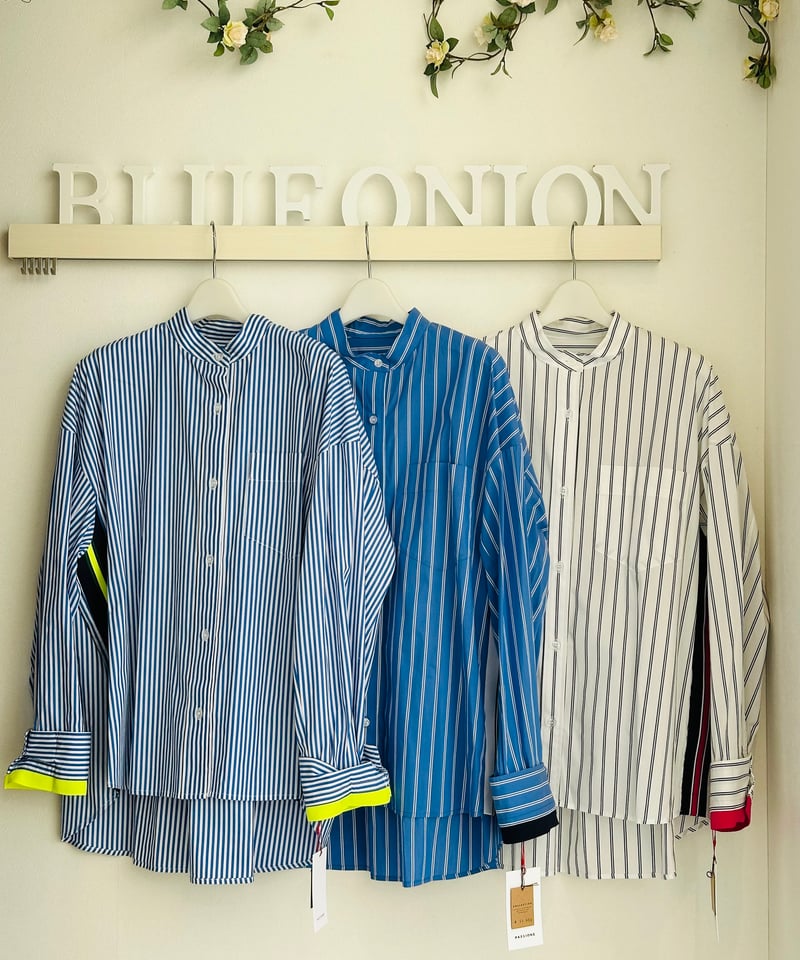 サイドLINEストライプシャツ 416974 | BlueOnionStore サイドLINEストライプシャツ 416974 | BlueOnionStore