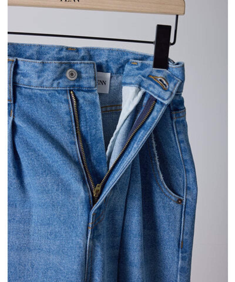 LASER CUT WIDE DENIM 【yenn イエン 25春ご予約】 Y261