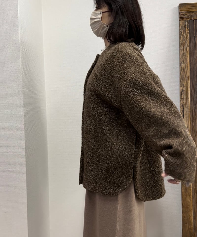 CLOCHE クロッシェ hwyl ヒューイル 24秋冬ご予約】 ボアノーカラ CLOCHE クロッシェ hwyl ヒューイル 24秋冬ご予約】 ボアノーカラ