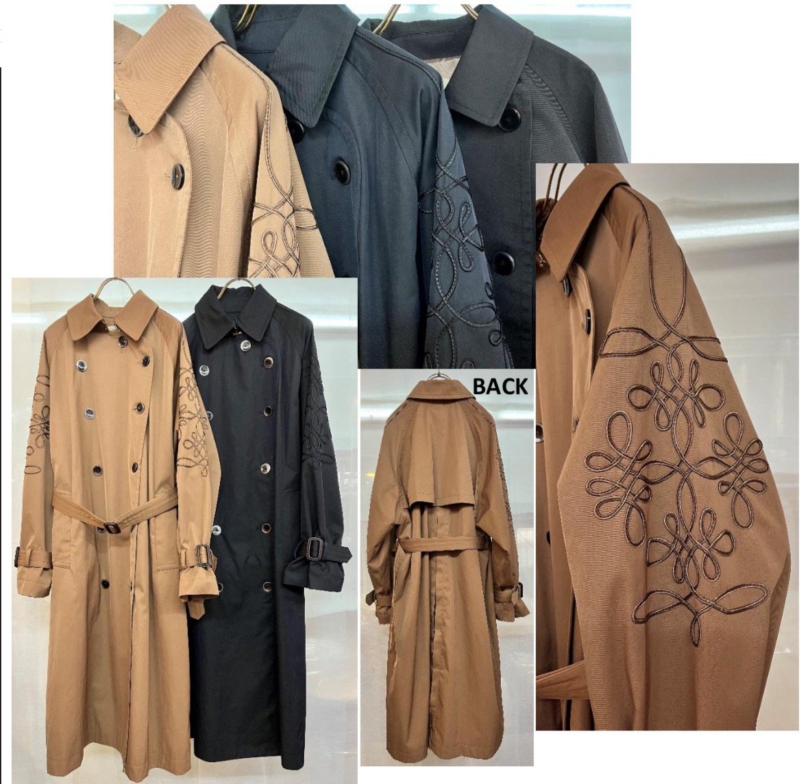 MARGAUX マルゴー 24春ご予約】 Cord Embroidery TrenchC