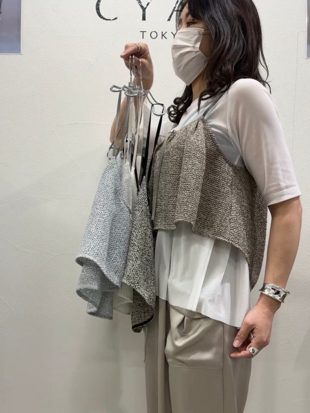 CYAN tokyo シアントーキョー 25春夏ご予約】 メッシュツイード CYAN tokyo シアントーキョー 25春夏ご予約】 メッシュツイード
