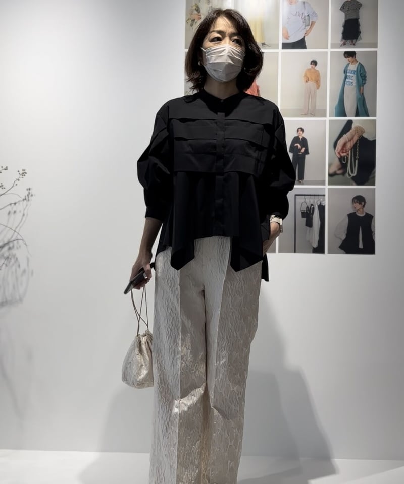 CHIGNON シニオン 24梅春ご予約】 タックデザインブラウス 1236-482K