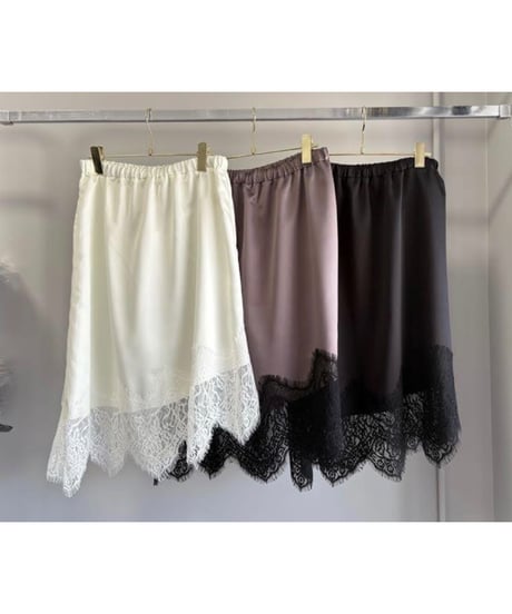 ★オトク早割ご予約★マルゴー　ヘムレースskirt  margaux  MG SK 26097 -A 2607c-008