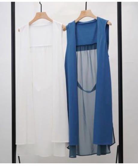 【33℃  thirty-three degrees　25ss春夏ご予約】  カットロングジレ　gz504304