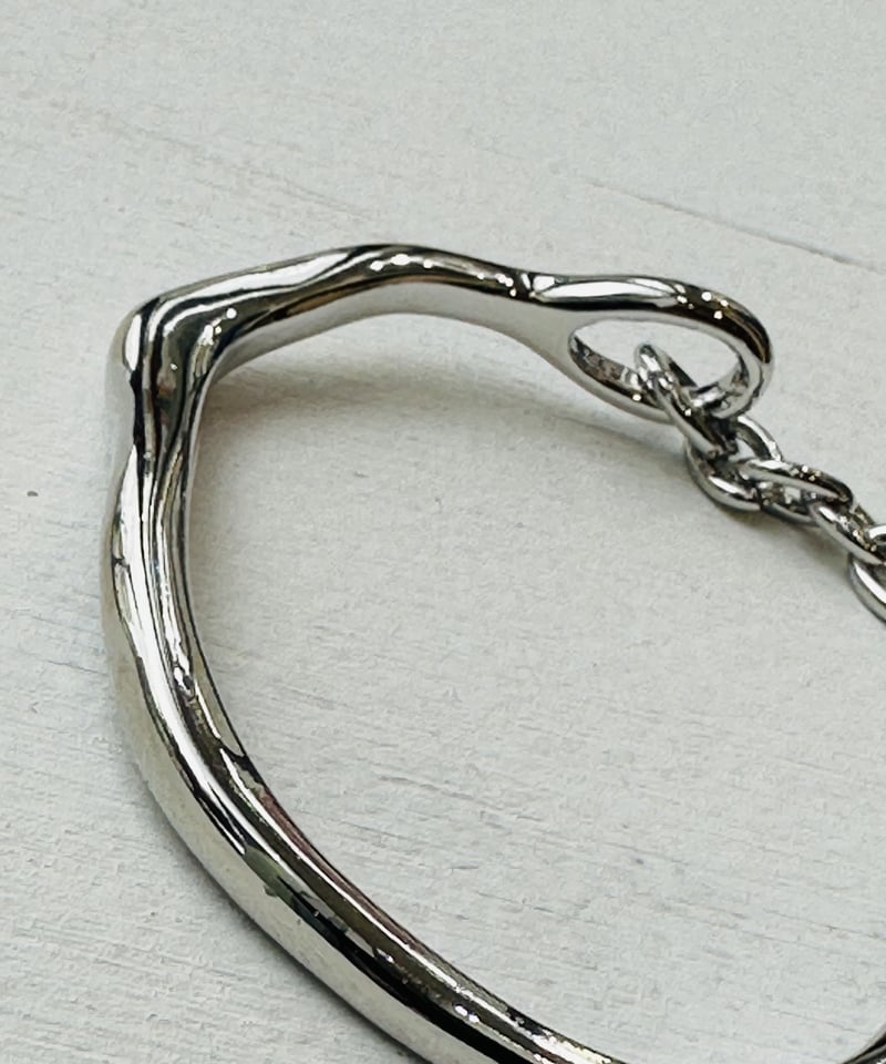 ▫️訳あり価格▫️美品Natural curve bangle 316L curve bangle/gold【ing】 | はなれ