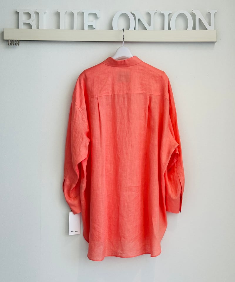 【新品タグ付 】パシオーネ PASSIONE シャツ リネン　麻　サイズM 楽天市場】パシオーネ リネン シャツ レディース ロング 夏 長袖