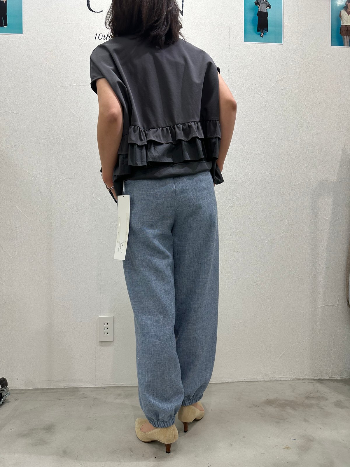 CYAN tokyo シアントーキョー 24春夏ご予約】 フリルレイヤー CYAN tokyo シアントーキョー 24春夏ご予約】 フリルレイヤー
