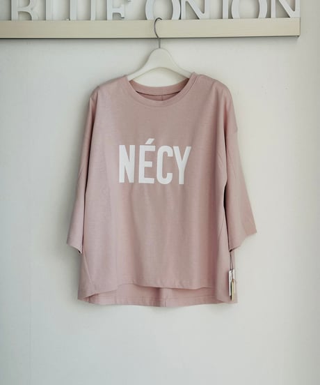 店頭分わずかですが再々再入荷★入荷即完売大人気★ スリット七分袖LOGOTシャツ　512-85692