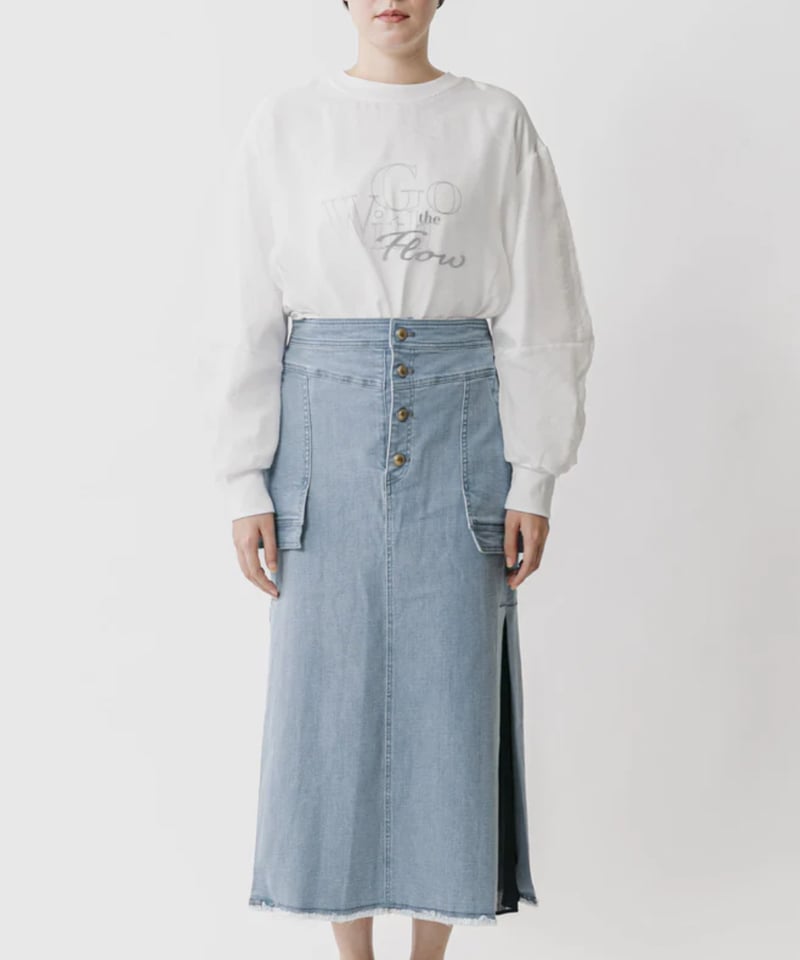 Lallia Mù ラリア・ムー 25春夏ご予約】 アウトポケットデニムスカート  