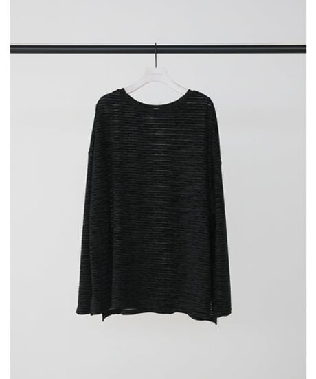 ★シニオン26秋ご予約★   シアーベロアボーダーロンTEE  8964 - 047 KK chignon  039-2608