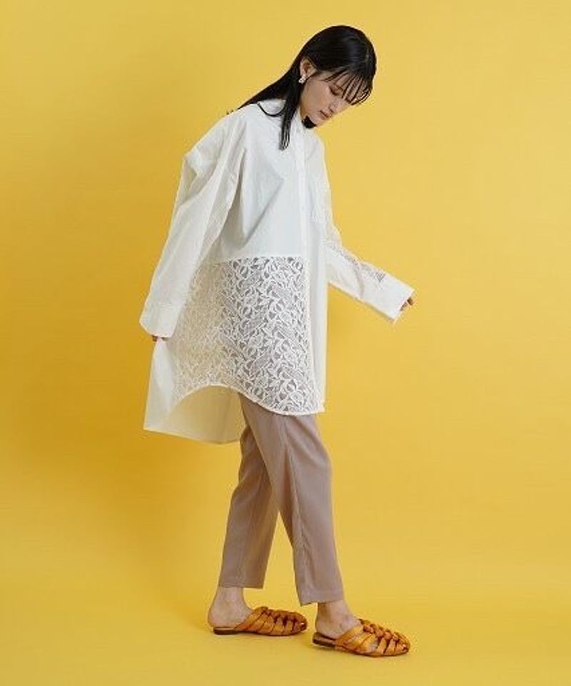 CYAN tokyo シアントーキョー 23春ご予約】 ストレッチサテンウェスト CYAN tokyo シアントーキョー 23春ご予約】 ストレッチサテンウェスト