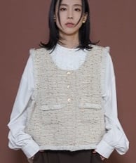 CYAN tokyo &champdelarose限定コラボツイードベスト✨新品 CYAN tokyo &champdelarose限定コラボツイードベスト✨新品 CYAN tokyo