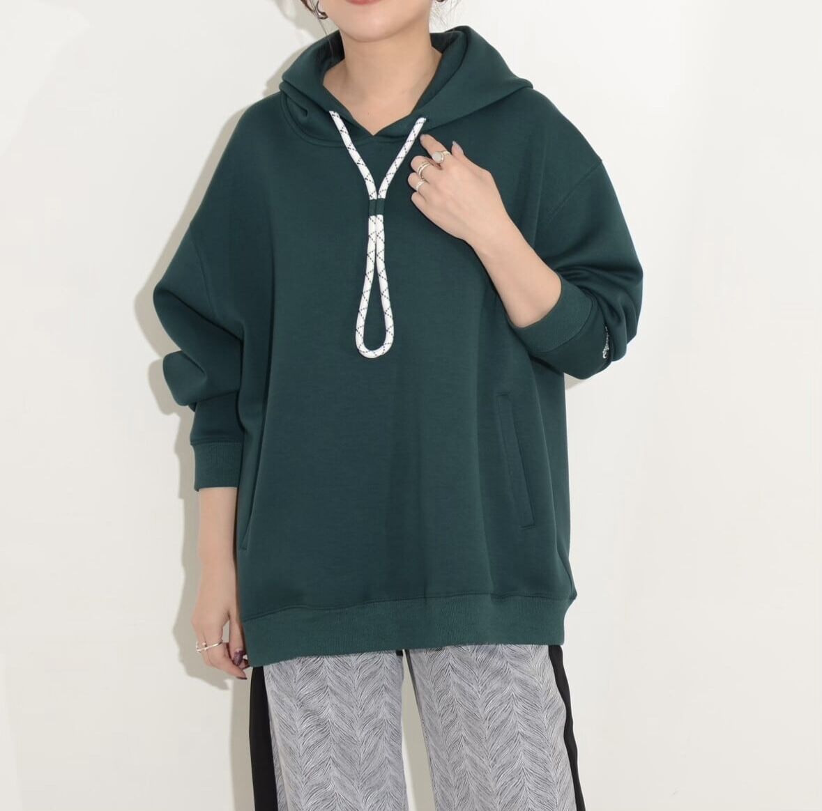 スコットクラブ系列■定価16,000円 ロープ刺繍ボンディングパーカー グレー スコットクラブ系列□定価16,000円 ロープ刺繍ボンディング