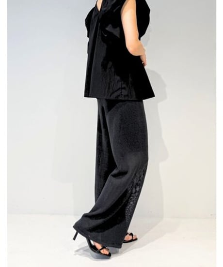 🔹ミュールご予約🔹　ペーパーヤーンニットpants M262- 33082 Mewl 26ss04