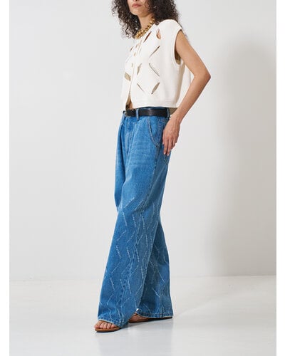 LASER CUT WIDE DENIM 【yenn イエン 25春ご予約】 Y261