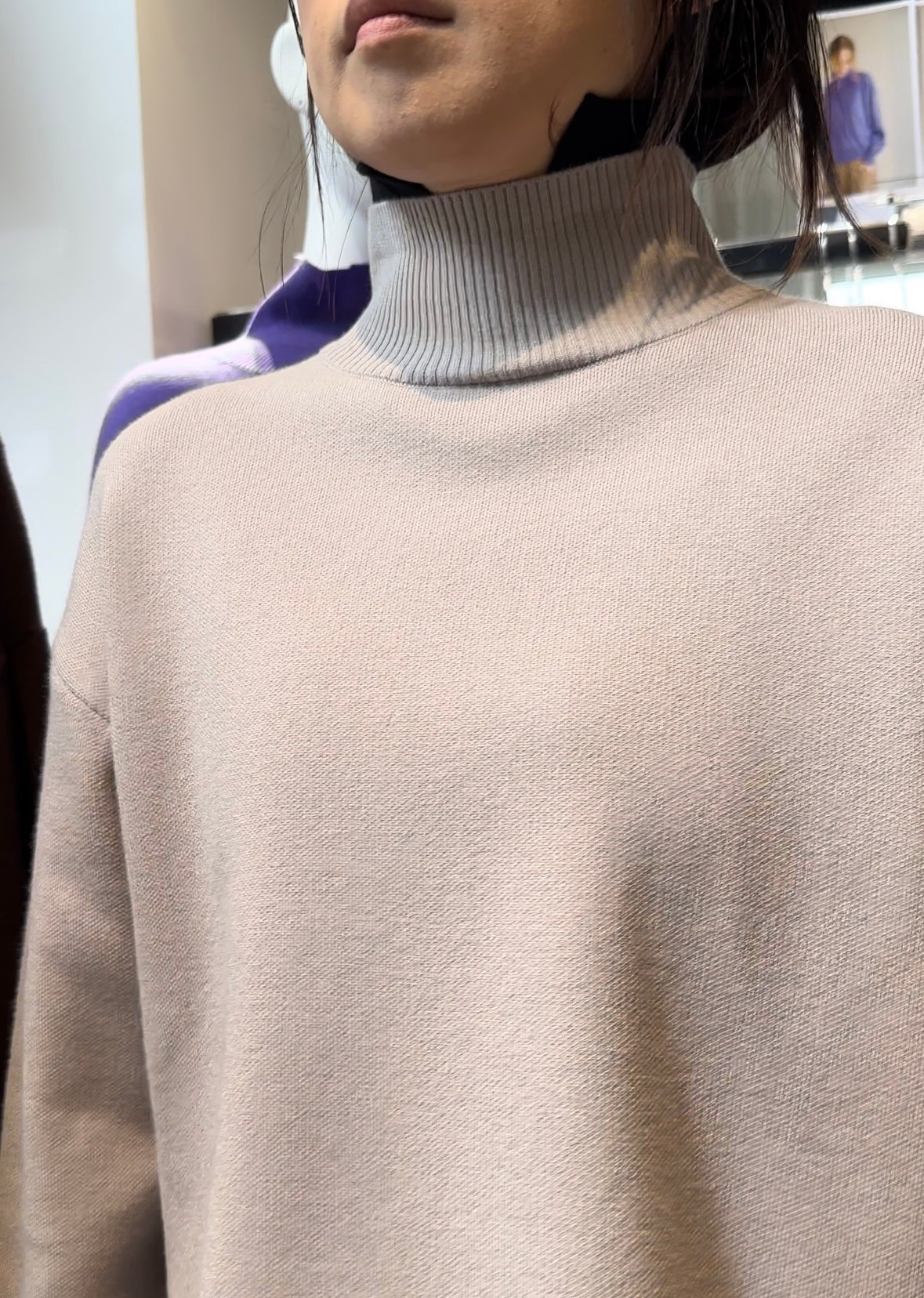 モチっとKnit2枚襟デザインプルオーバー 246750 | BlueOnionStore モチっとKnit2枚襟デザインプルオーバー 246750 | BlueOnionStore