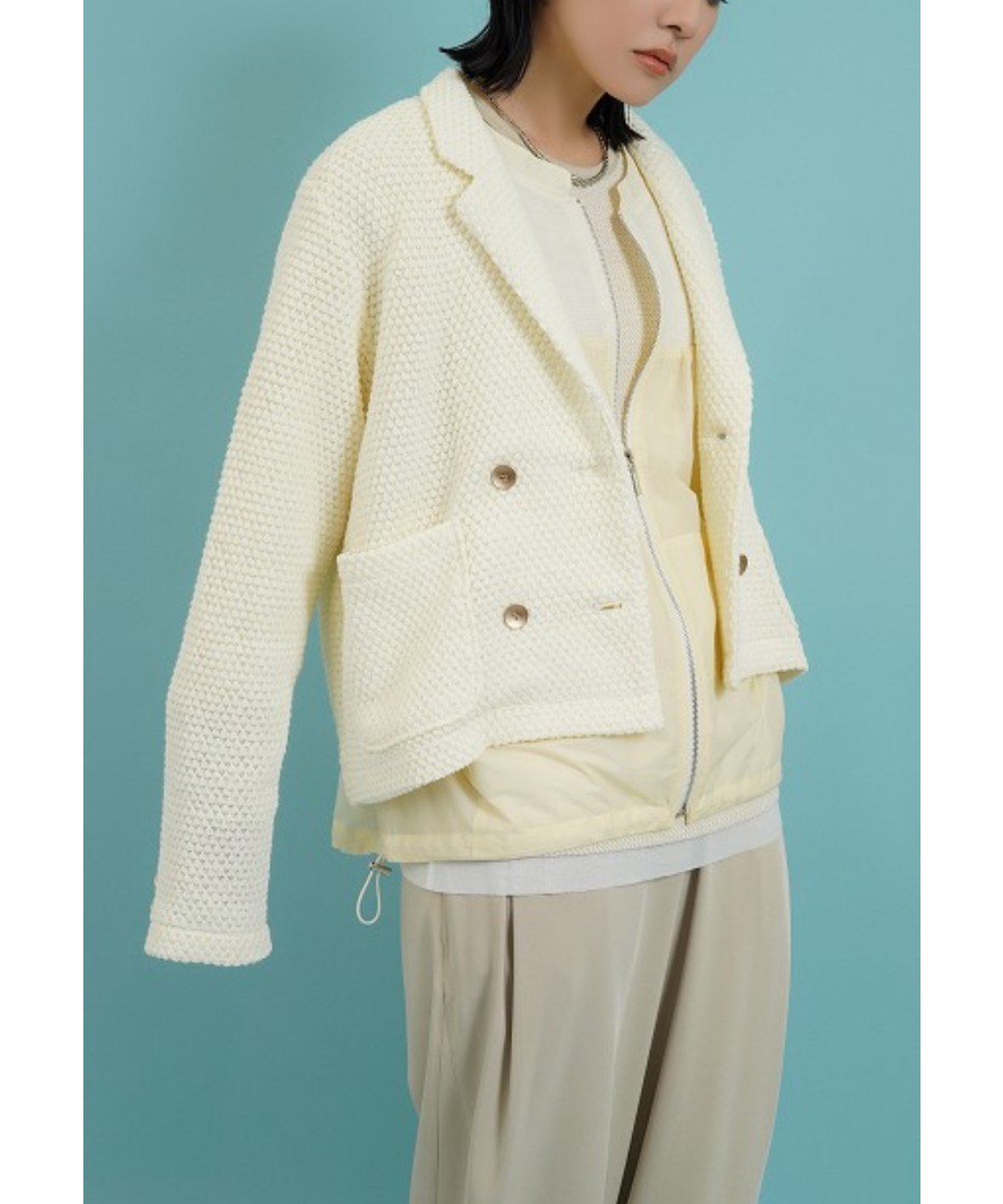 CYAN tokyo シアントーキョー 25春夏ご予約】 ワッフルレースW CYAN tokyo シアントーキョー 25春夏ご予約】 ワッフルレースW