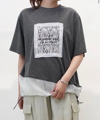 【33℃  thirty-three degrees　25ss夏ご予約】  レースパッチドライタッチプルオーバー    505701   2505c
