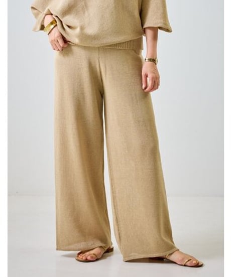 🔹ミュールご予約🔹　ペーパーヤーンニットpants M262- 33082 Mewl 26ss04