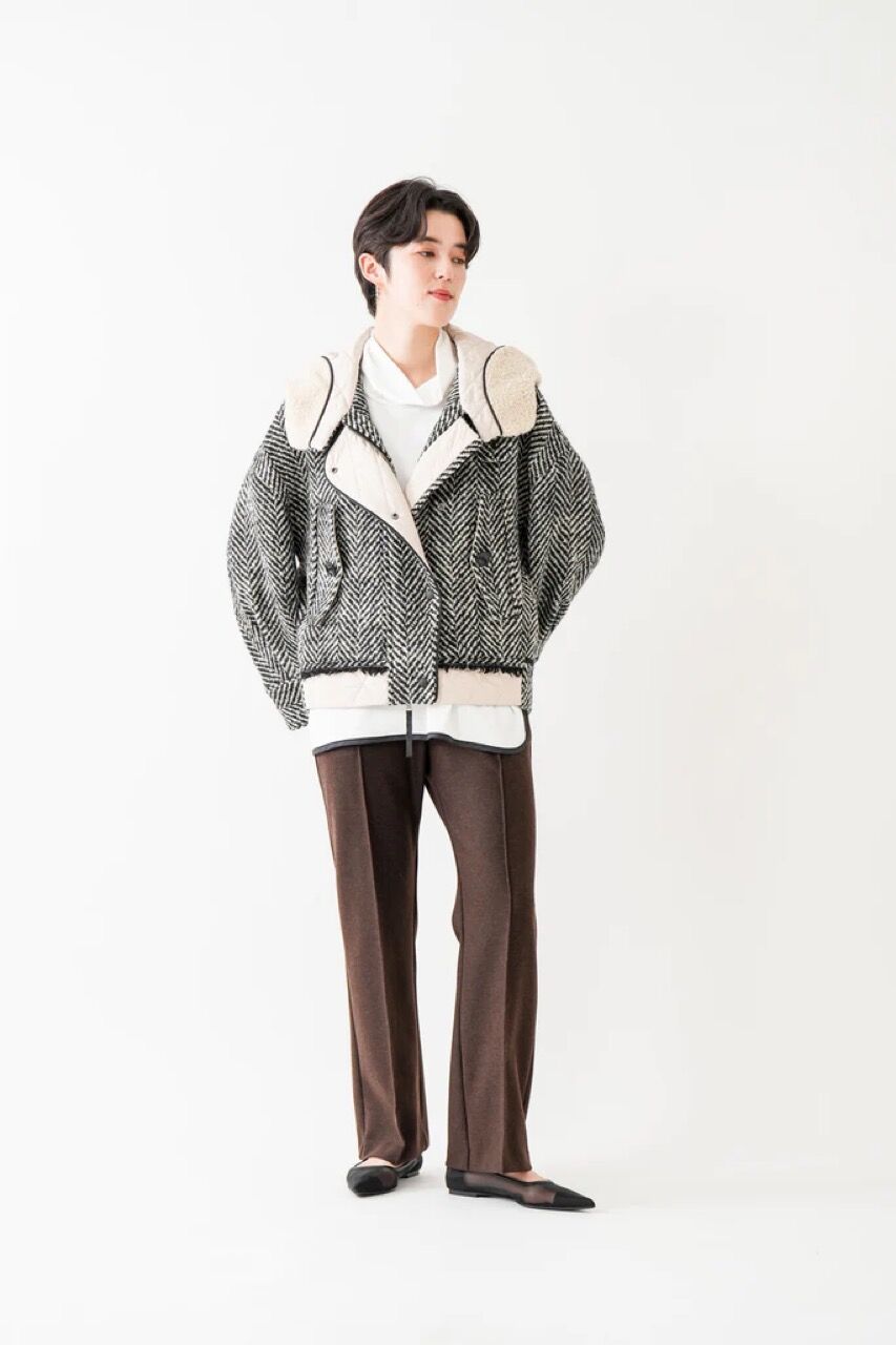 ビックフードブルゾンコート（ヘリンボーン） 2314772 | BlueOnionStore