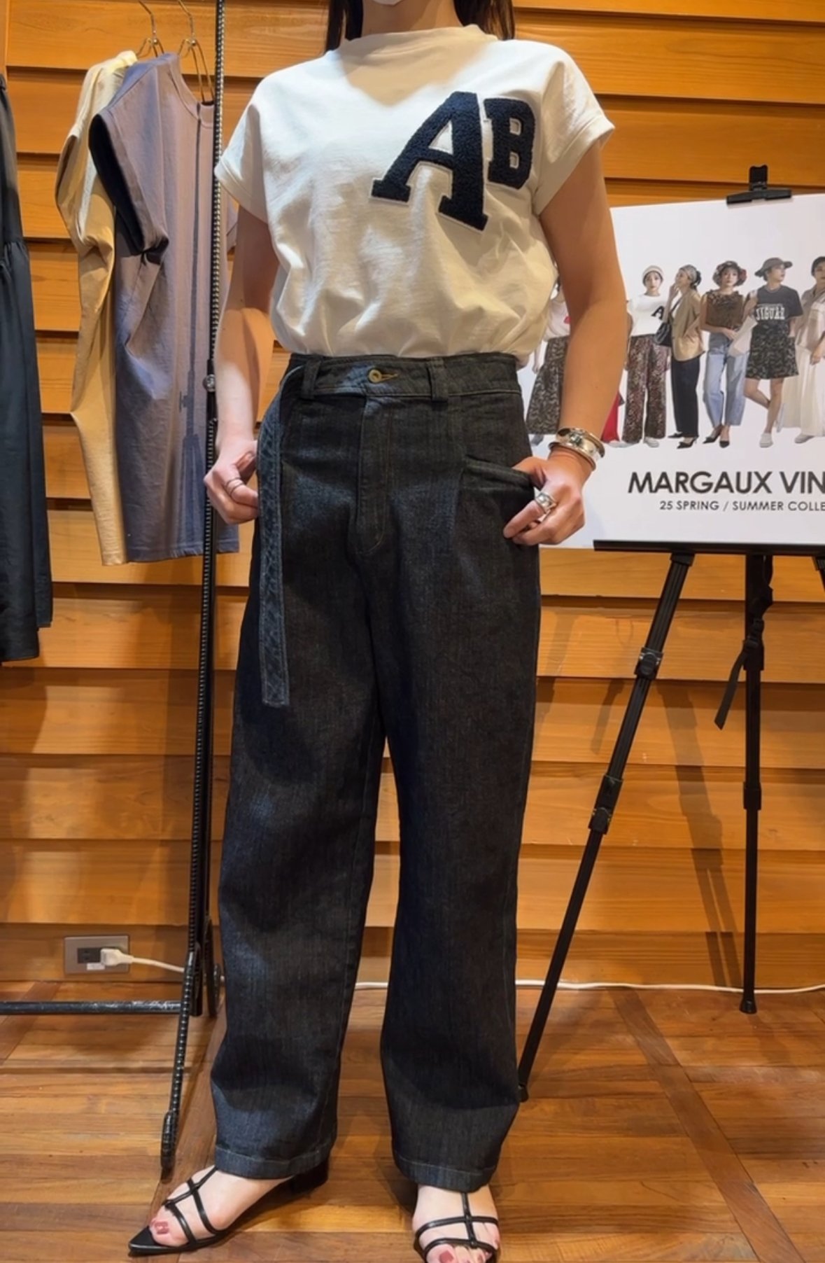 MARGAUX マルゴー 25春ご予約】 AB patch Tee MG CT - 25 MARGAUX マルゴー 25春ご予約】 AB patch Tee MG CT - 25