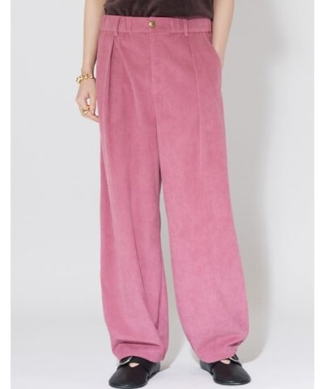 ★シニオン26秋ご予約★  ソフトコーデュロイカーブpants  3864 - 080 GL chignon  039-2608