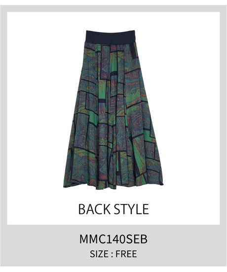 ★オトク早割ご予約★《ミカーレ》ブロックマーブルイージーskirt  micalle MMC  140 SEB 2604-051