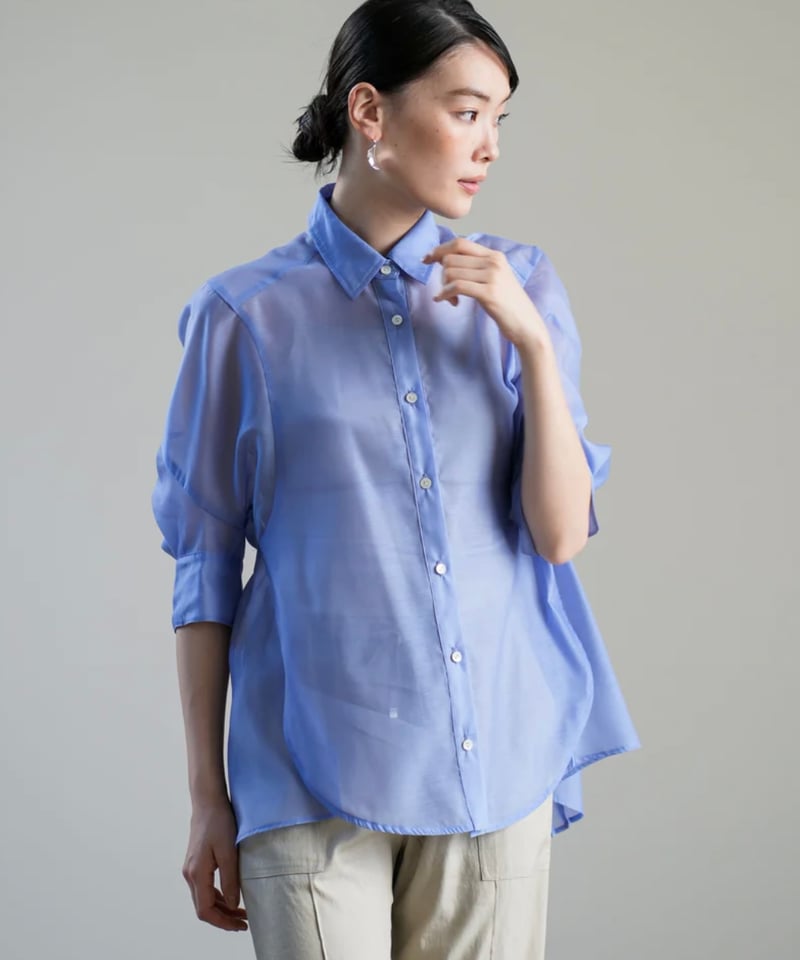 バックプリーツシアーシャツ 2412696 | BlueOnionStore