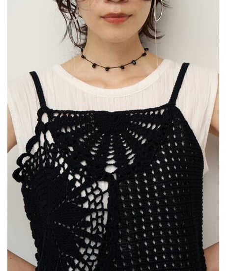 ◇ご予約◇  モチーフニットcamisole 9562- 391 KK chignon 26ss04