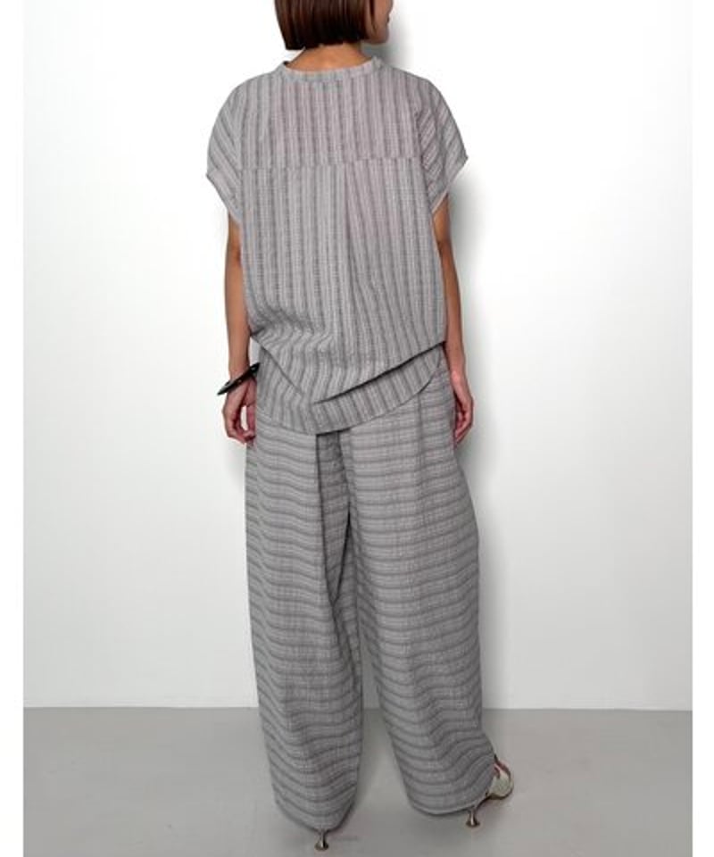 CHIGNON シニオン 25春夏ご予約】 シアーチェックフレンチshirt 1 CHIGNON シニオン 25春夏ご予約】 シアーチェックフレンチshirt 1