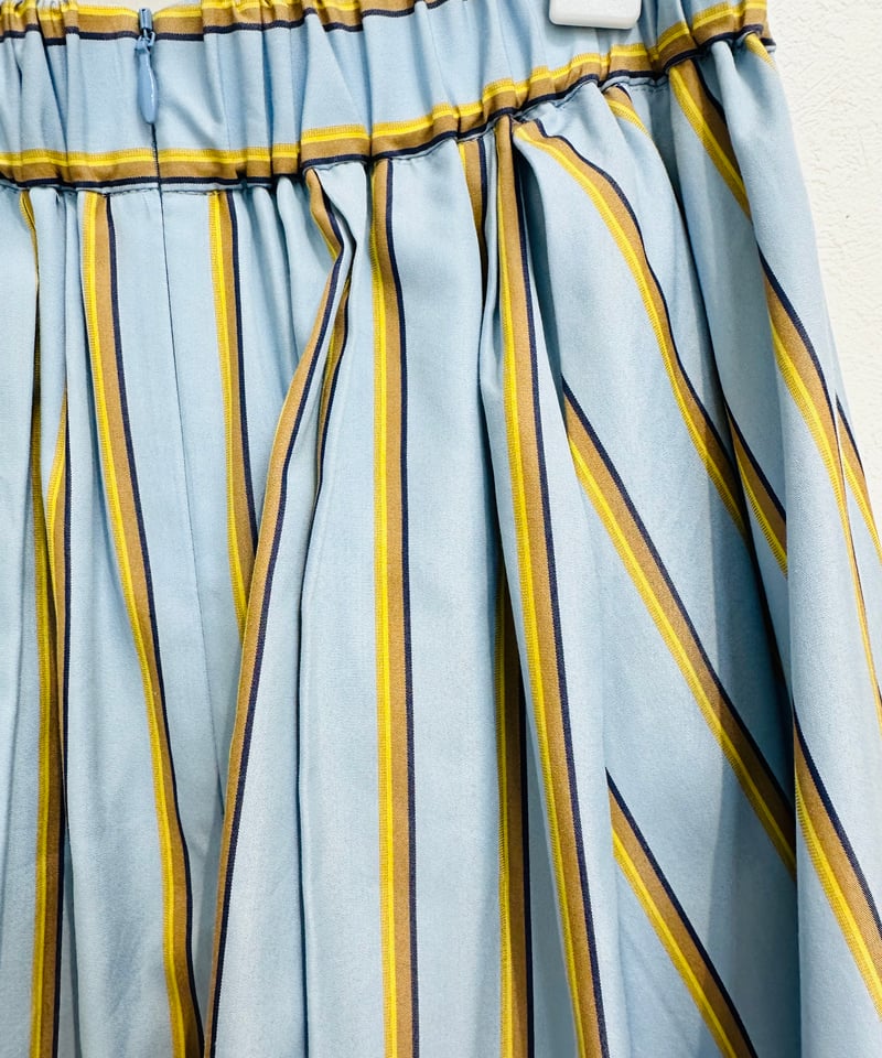 サーキュラー綿ストライプスカート 416606 | BlueOnionStore 