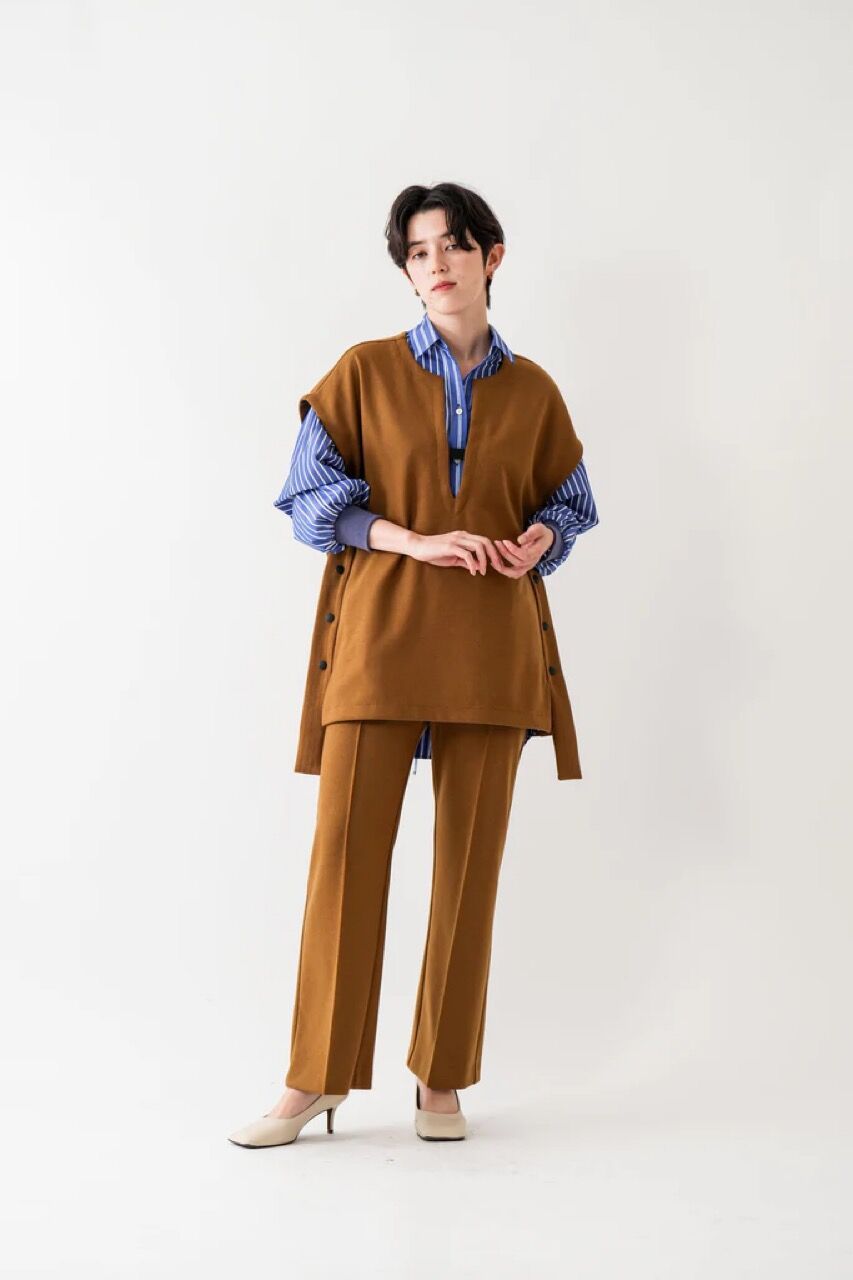 Lallia Mù ラリア・ムー 23冬ご予約】 バックプリーツストライプ
