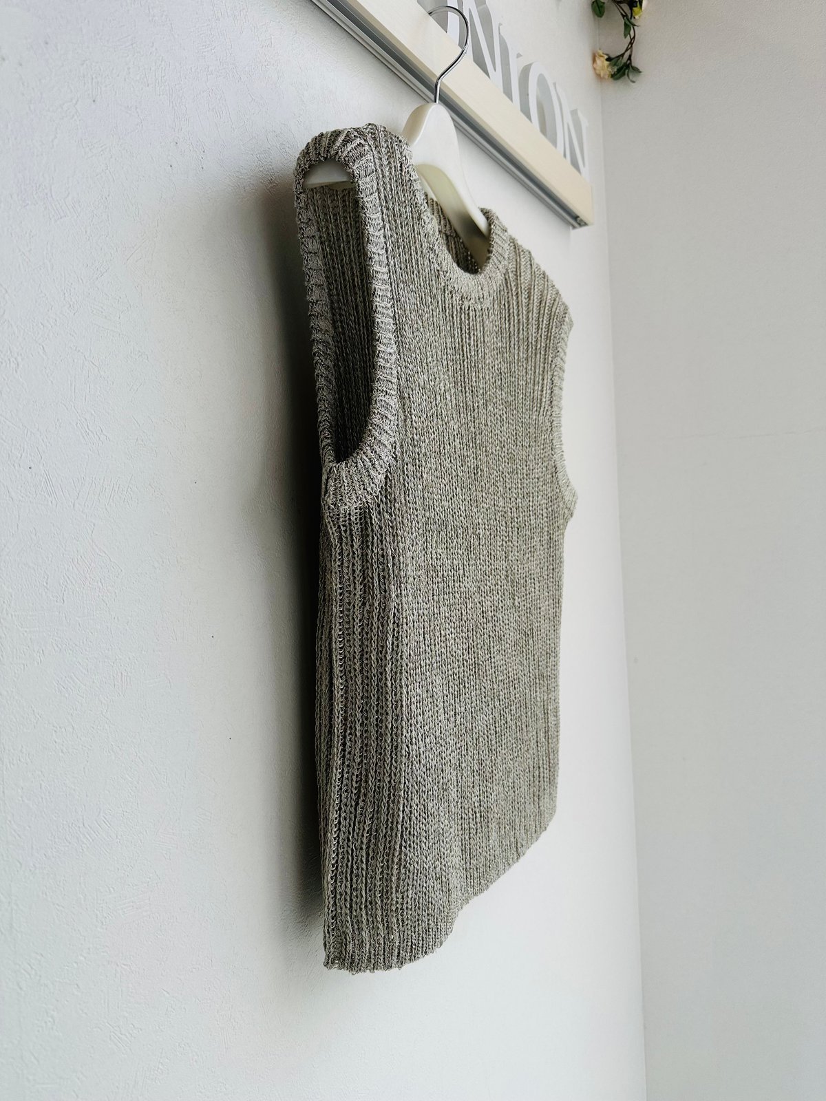 metallic knit vest MG KN - 25023 - S | BlueOnio