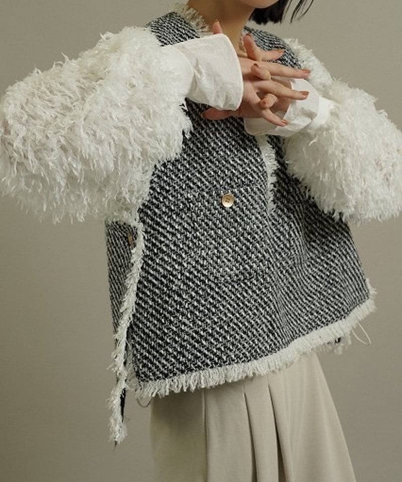 定価4.2万】GANNI ビジュー ヘンプ ブラウス ノースリーブ 定価4.2万】GANNI ビジュー ヘンプ ブラウス ノースリーブ