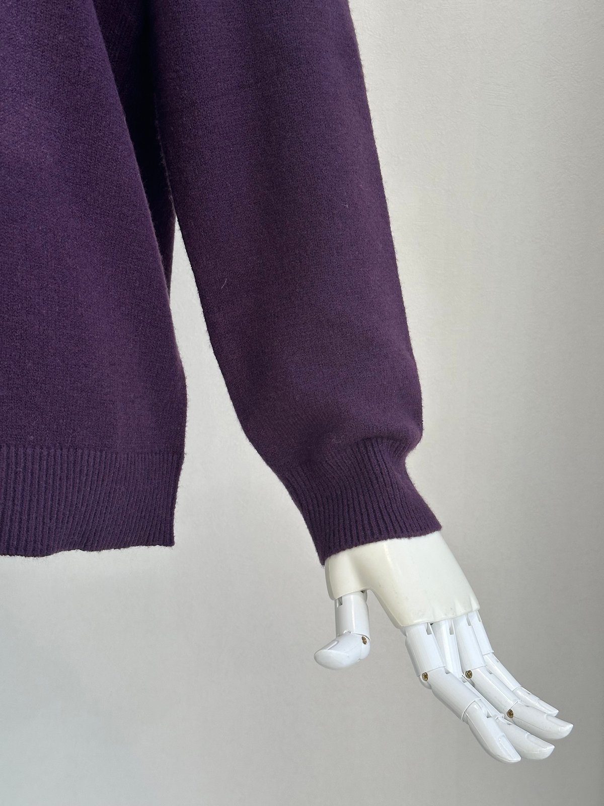 shareef インターシャカラーウェーブニット