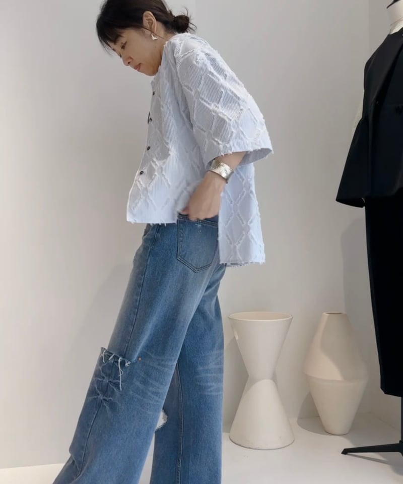 即日発送】YENN イエントップスシャツ2024 AW - 五分丈・七分丈