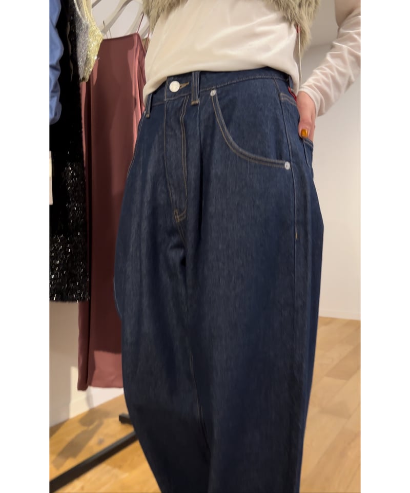 ハイウェストwideカーブdenim 80243025 | BlueOnionStore ハイウェストwideカーブdenim 80243025 | BlueOnionStore