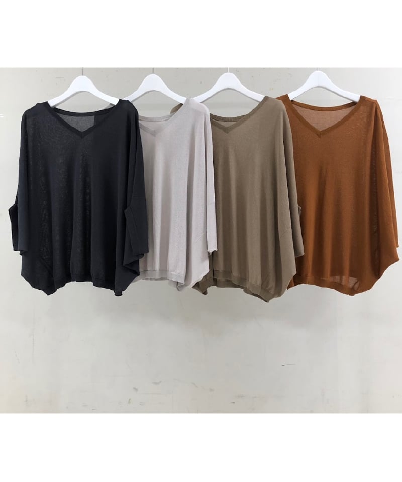 ポンチョ型2wayニットpullover 256103 2504a | BlueOn