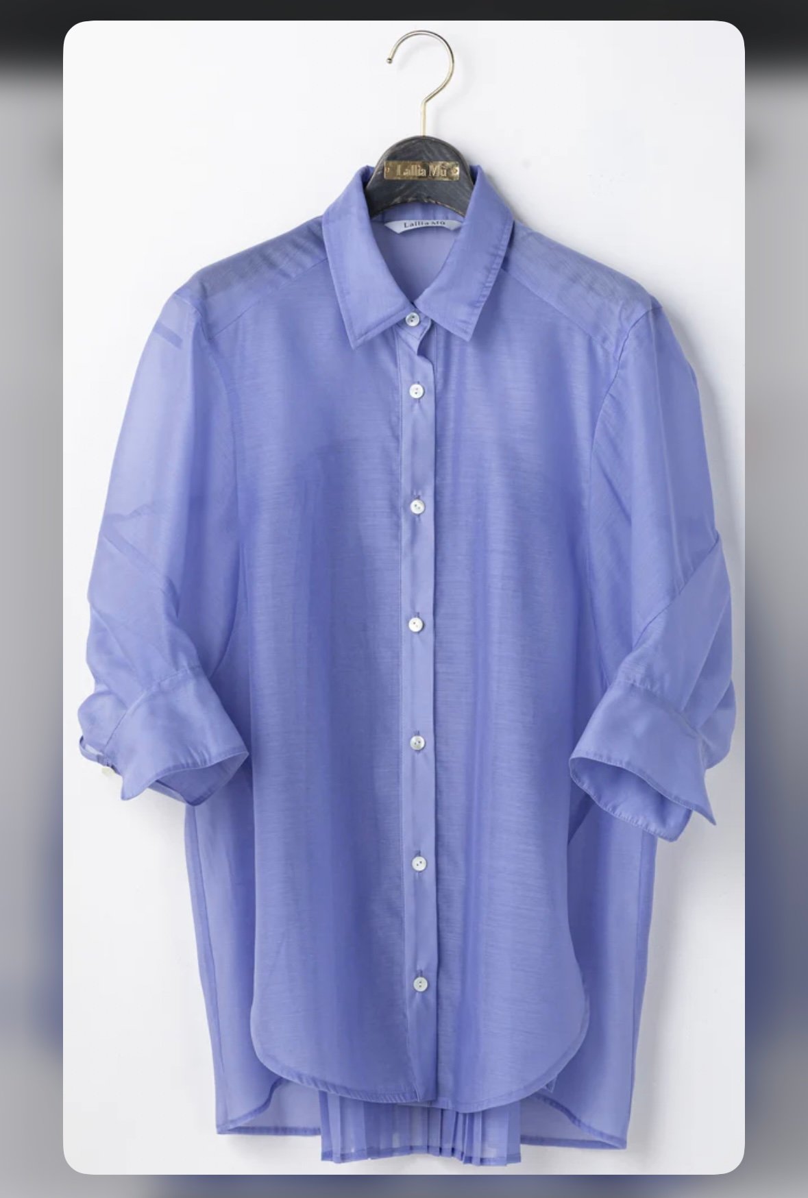 バックプリーツシアーシャツ 2412696 | BlueOnionStore バックプリーツシアーシャツ 2412696 | BlueOnionStore