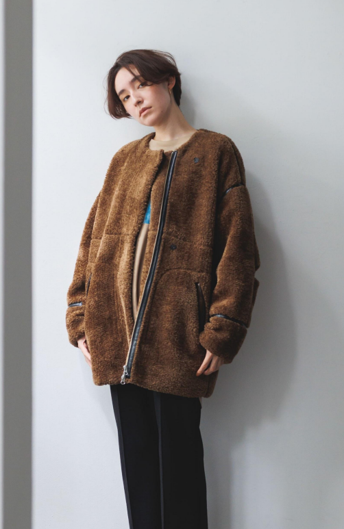 Lallia Mu スポ―テッドボアコート Lallia Mu スポ―テッドボアコート