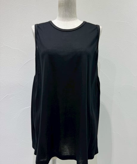 ★オトク早割ご予約★  シアー天竺バックギャザータンク 601458 601459 cyantokyo  003-2604