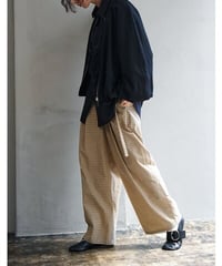 ★シニオン26秋ご予約★  フロウベルトチェックpants  3864 - 013 MK chignon  039-2608