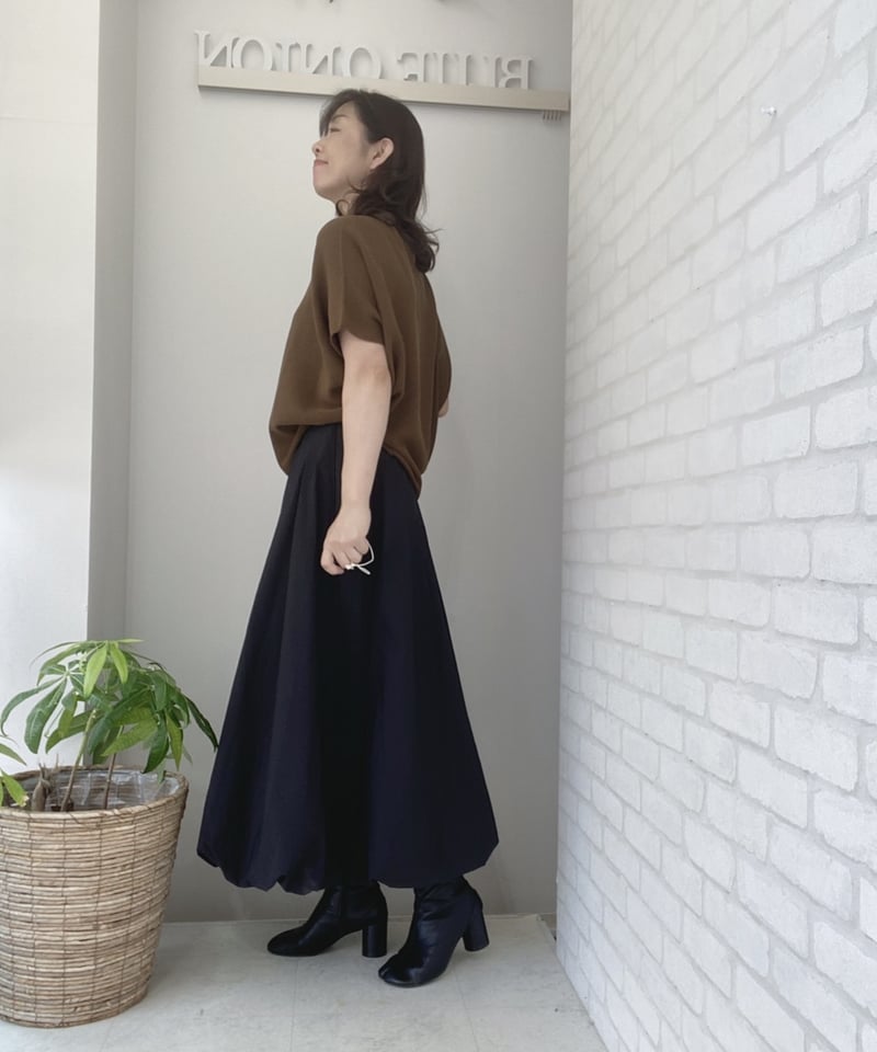 大人気☆再々々再入荷しました☆ サイドラインタフタバルーンスカート  