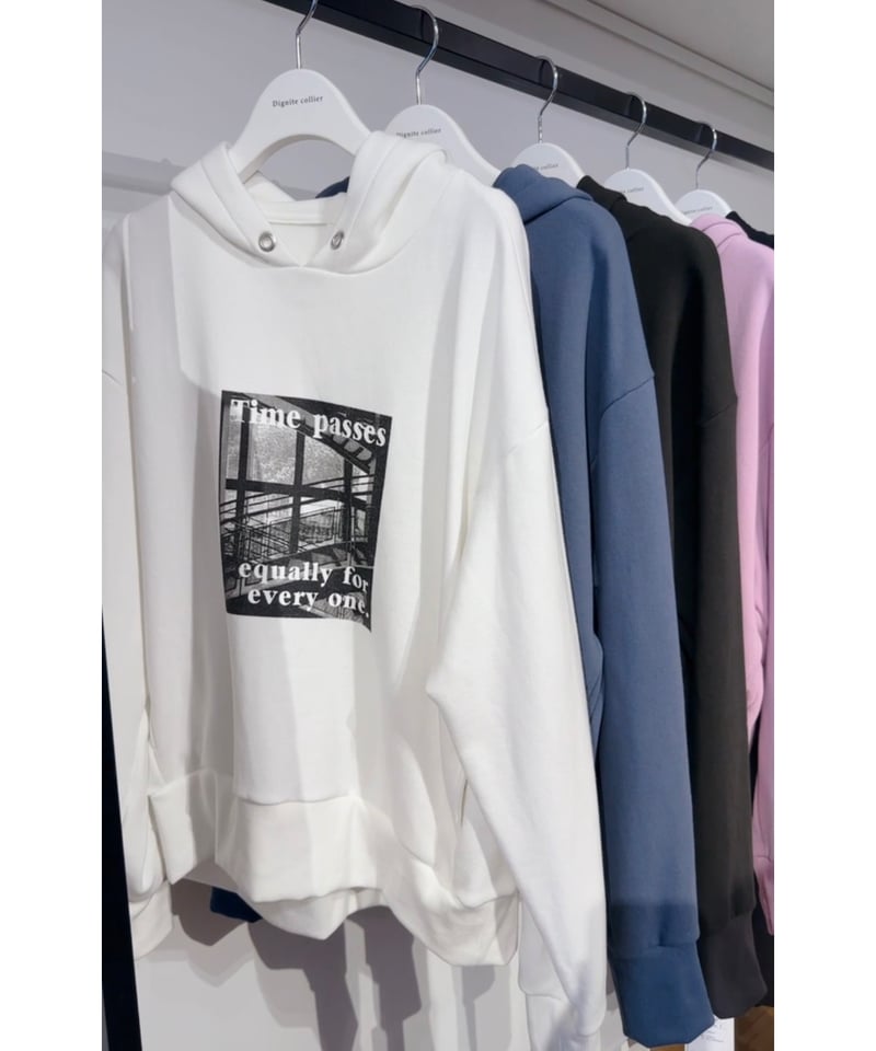 フォトプリント裏起毛パーカー 80243603 | BlueOnionStore