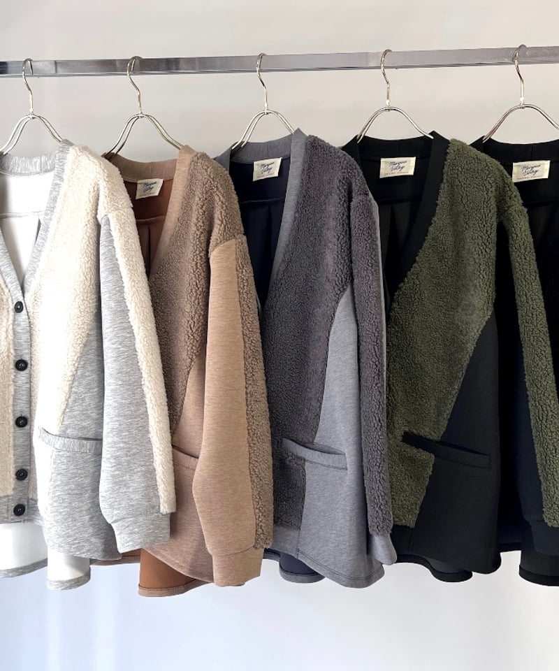 MARGAUX マルゴー 24秋冬ご予約】 BOUCLE PATTERN CARDIGA 