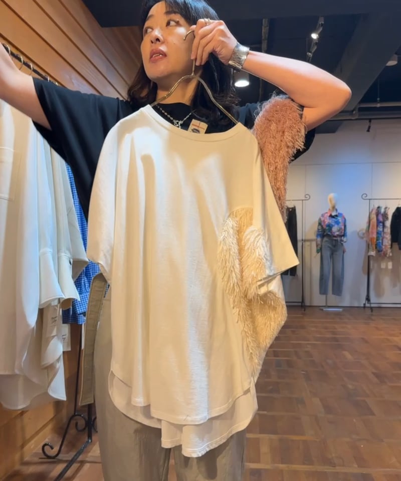 【Crea】lumignon LL heart bijou Tシャツ Crea】lumignon LL heart bijou Tシャツ Crea】lumignon LL