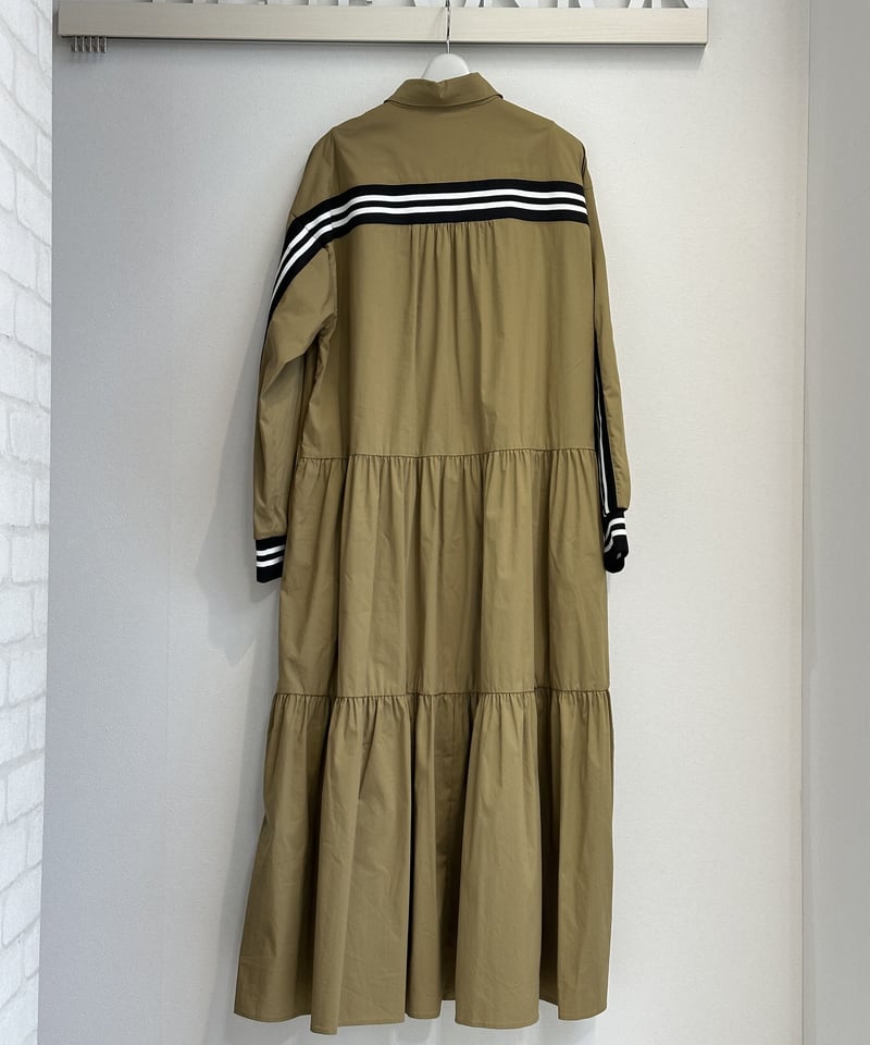大人気☆最終入荷☆ ラインリブシャツワンピース 809019 大人気☆最終入荷☆ ラインリブシャツワンピース 809019