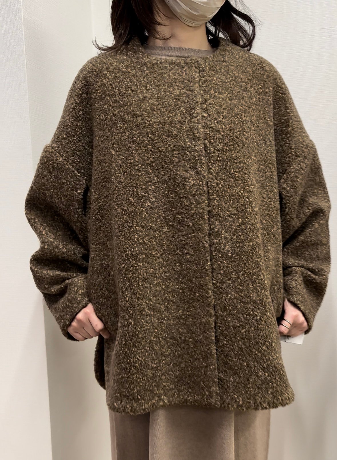 CLOCHE クロッシェ hwyl ヒューイル 24秋冬ご予約】 ボアノーカラ CLOCHE クロッシェ hwyl ヒューイル 24秋冬ご予約】 ボアノーカラ