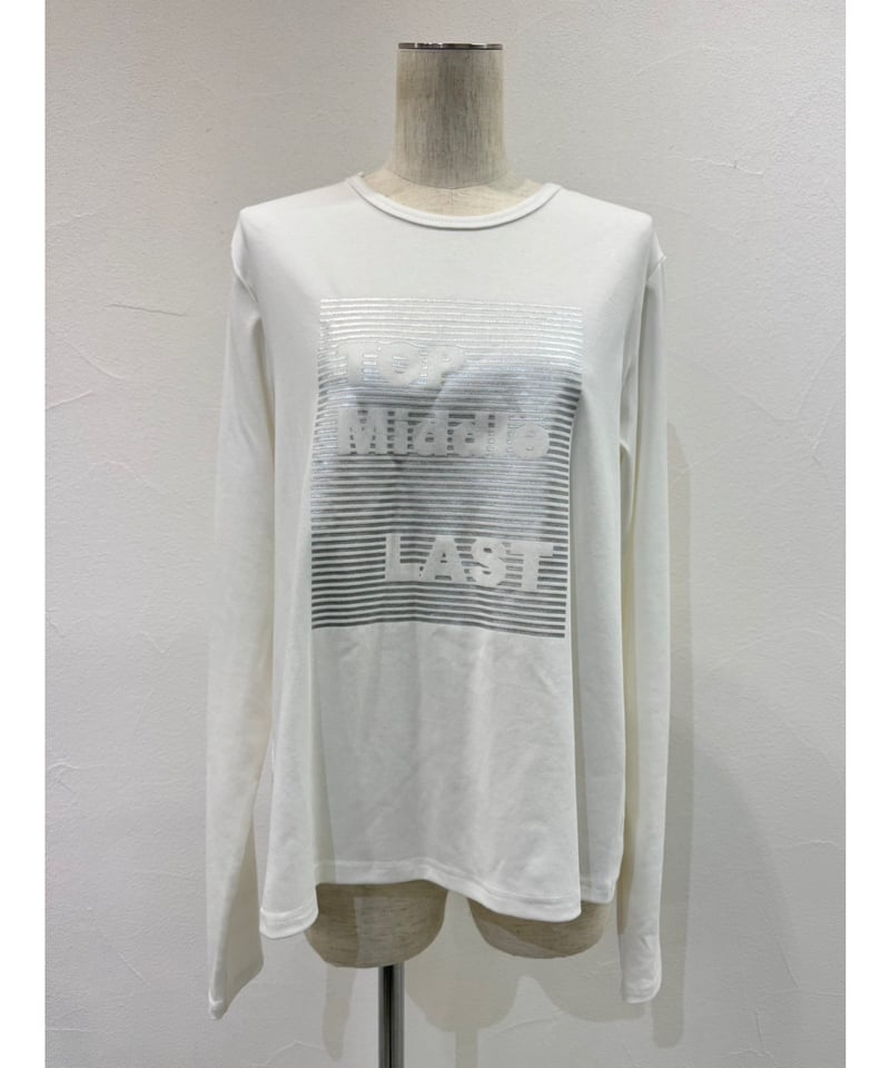 CYAN tokyo シアントーキョー 25秋冬ご予約】 バックギャザーロゴL/S T