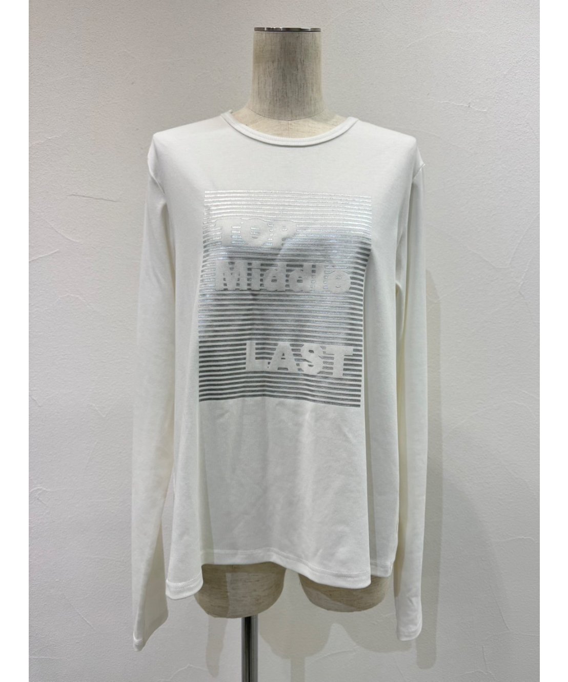 CYAN tokyo シアントーキョー 25秋冬ご予約】 バックギャザーロゴL/S T